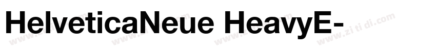 HelveticaNeue HeavyE字体转换